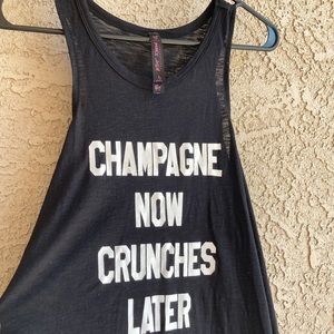 Betsey Johnson black, size large, Champagne now crunches later